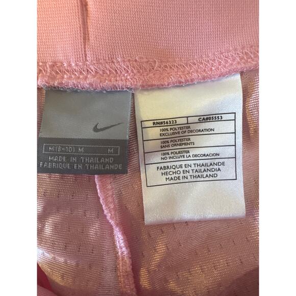 Nike Pink Joggers Women’s Size Medium– Satin Look Polyester Track Pants - Picture 5 of 5
